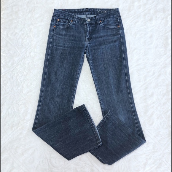7 For All Mankind, ‘A’ Pocket Boot Cut Jeans Sz 27 - Picture 7 of 9